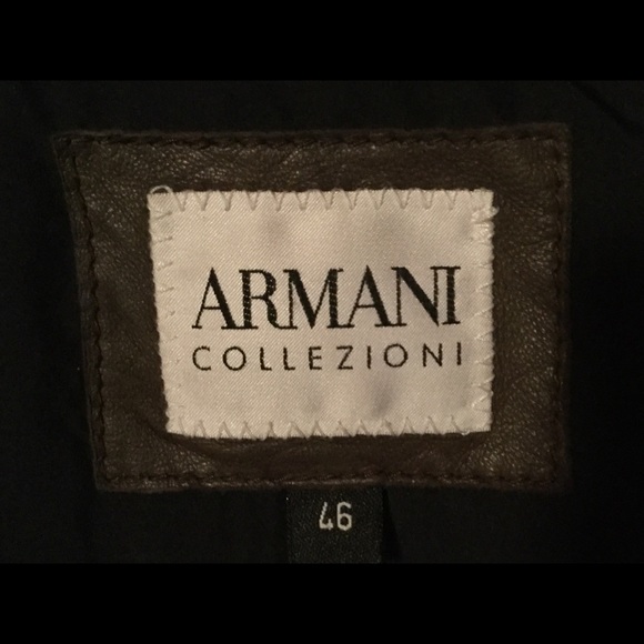 ARMANI COLLEZIONE Leather overcoat - Picture 4 of 4